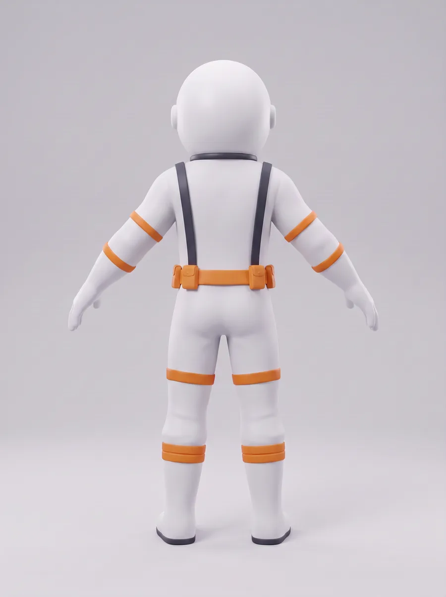 Astronaut concept, alternate back view
